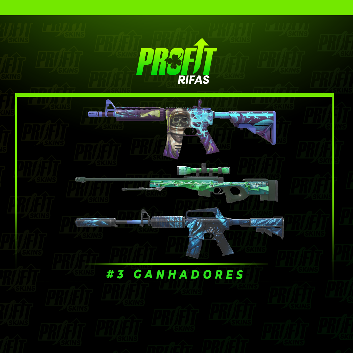 #3 GANHADORES | M4A4 + AWP + M4A1-S | 28.04